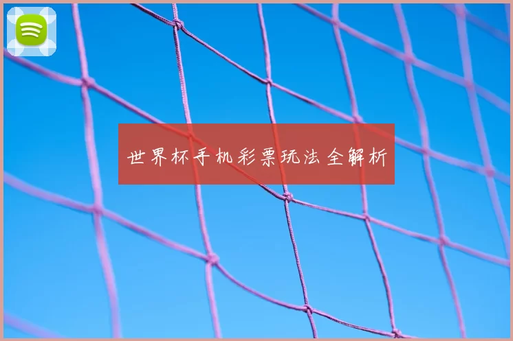 世界杯手机彩票玩法全解析