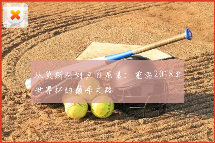 从莫斯科到卢日尼基:重温2018年世界杯的巅峰之路
