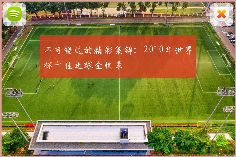 不可错过的精彩集锦:2010年世界杯十佳进球全收录